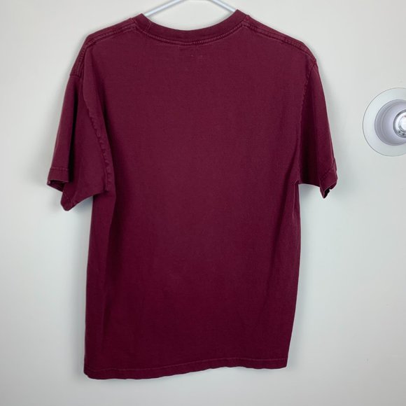 Visual Burgundy Graphic Tee - Picture 2 of 4